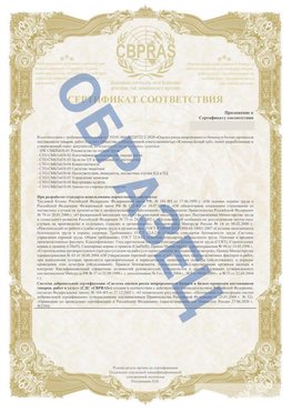 Образец Приложение к СТО 01.064.00220722.2-2020 Чамзинка Сертификат СТО 01.064.00220722.2-2020 